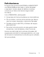 Preview for 35 page of Motorola Roadster Quick Start Manual