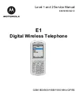 Preview for 1 page of Motorola ROKR E1 Service Manual