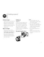 Предварительный просмотр 5 страницы Motorola RT802 User Manual