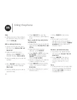 Предварительный просмотр 44 страницы Motorola RT802 User Manual