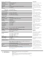 Preview for 2 page of Motorola SB6100 Specifications