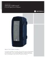 Motorola SBV5322 SURFBOARD DIGITAL VOICE MODEM - annexe 1 Installation Manual preview
