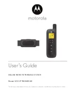 Motorola SCOUTTRAINER100 User Manual preview