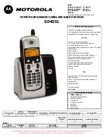 Motorola SD4551 Specifications предпросмотр