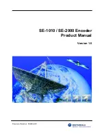 Motorola SE-1010 Product Manual предпросмотр