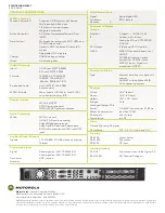 Preview for 2 page of Motorola SE-5100 Specification Sheet