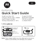 Motorola Sonic Play+ 275 Quick Start Manual preview