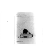 Preview for 1 page of Motorola Spectra Privacy Plus Operating Instructions Manual