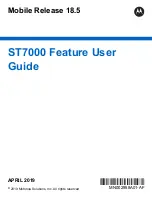 Motorola ST7000 Feature User Manual preview