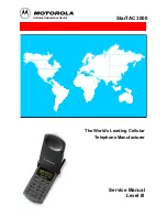 Motorola StarTAC 3000 Service Manual preview