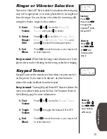 Preview for 75 page of Motorola StarTAC ST7762 User Manual