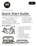 Preview for 1 page of Motorola Stream Sport Quick Start Manual