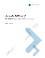 Motorola SURFboard SBG901 User Manual preview