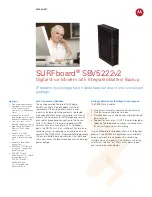 Motorola SURFboard SBV5222v2 Datasheet preview