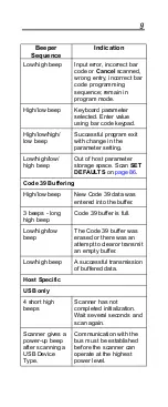 Предварительный просмотр 9 страницы Motorola Symbol LS1203 Quick Reference Manual