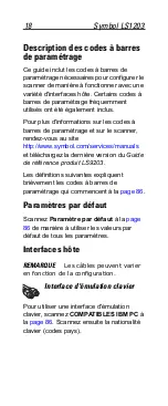 Preview for 18 page of Motorola Symbol LS1203 Quick Reference Manual