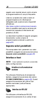 Preview for 26 page of Motorola Symbol LS1203 Quick Reference Manual