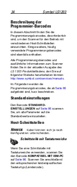 Предварительный просмотр 34 страницы Motorola Symbol LS1203 Quick Reference Manual