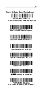 Предварительный просмотр 87 страницы Motorola Symbol LS1203 Quick Reference Manual