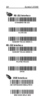 Предварительный просмотр 88 страницы Motorola Symbol LS1203 Quick Reference Manual