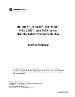 Preview for 3 page of Motorola SYMBOL MT2000 Series Service Manual