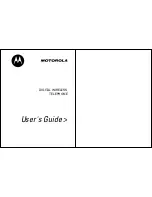 Предварительный просмотр 1 страницы Motorola T193M User Manual