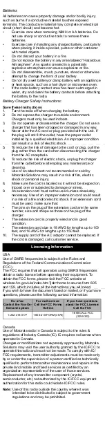 Preview for 3 page of Motorola T200 User Manual