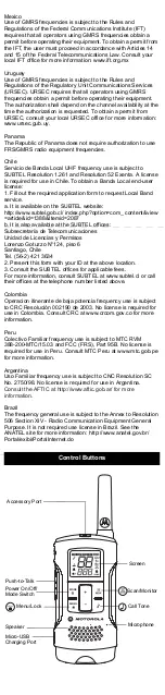 Preview for 4 page of Motorola T200 User Manual