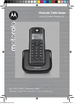 Motorola T201I Series Manual предпросмотр