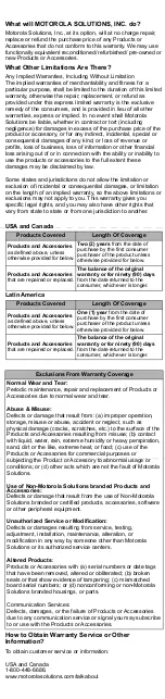 Предварительный просмотр 11 страницы Motorola T2XX Series User Manual