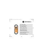 Motorola T3 Manual preview