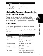 Preview for 41 page of Motorola T300p Owner'S Manual