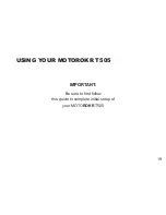 Preview for 20 page of Motorola T505 - MOTOROKR - Speaker Phone User Manual