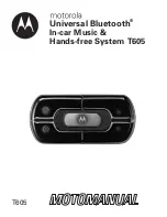 Motorola T600 Motomanual preview