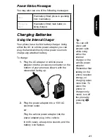 Предварительный просмотр 21 страницы Motorola T8190 Manual