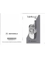 Motorola Talkabout 101 Manual preview