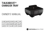 Предварительный просмотр 1 страницы Motorola Talkabout Charger Tray Owner'S Manual