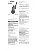 Motorola Talkabout EM1000 Series User Manual preview