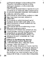 Preview for 30 page of Motorola TALKABOUT FLEX T10 User Manual