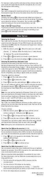 Preview for 6 page of Motorola Talkabout MH Series User Manual