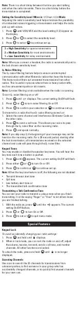 Preview for 7 page of Motorola Talkabout MH Series User Manual