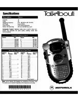 Motorola TalkAbout Plus Manual предпросмотр