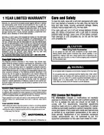 Preview for 5 page of Motorola TalkAbout Plus Manual