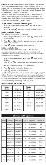 Preview for 10 page of Motorola Talkabout SX900 User Manual