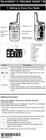 Preview for 1 page of Motorola TALKABOUT T38 User Manual