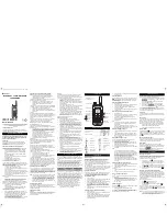 Предварительный просмотр 1 страницы Motorola TALKABOUT T4XX SERIES User Manual