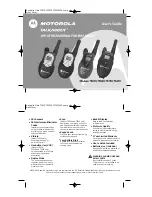 Preview for 12 page of Motorola TALKABOUT T5419 User Manual