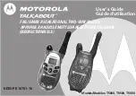 Motorola TALKABOUT T5500 User Manual предпросмотр