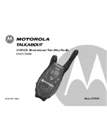 Motorola TALKABOUT T5509 User Manual preview