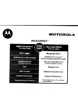 Предварительный просмотр 22 страницы Motorola Talkabout T5512 Manual